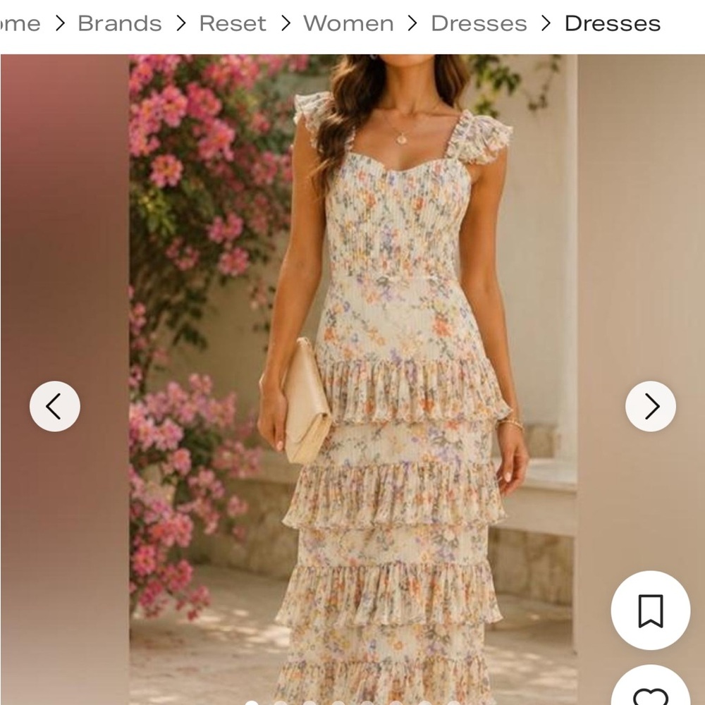 Reset by Jane Floral Tiered Maxi Dress | Size S | NWT 🌸